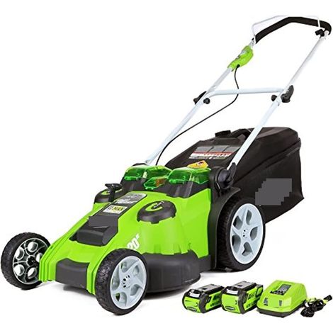 Tondeuse à Gazon sans Fil 40 V 20 Pouces (2 en 1), Batterie 4,0 Ah + 2,0 Ah et Chargeur Inclus. (1/5)