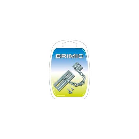 RETENEDOR PUERTA CADENA LATONADO 85 X 38 MM  - 30503