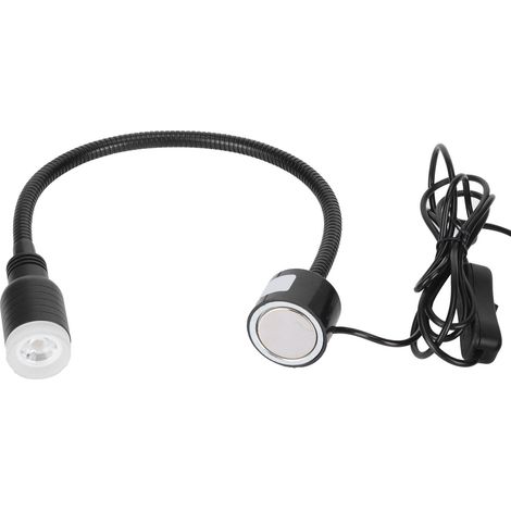 Lampe de travail LED universelle réglable 5 W pour machines-outils, avec base magnétique, pour la maintenance. Prise UE 110-220 V. (1/5)