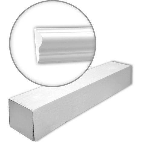 Profhome 151301 1 caja 48 piezas Moldura para pared 96 m