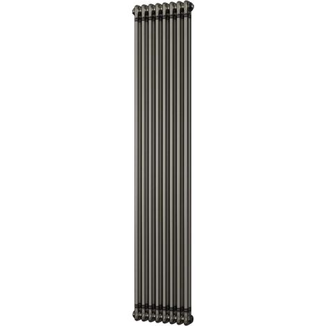 Alpha - Raw Metal Vertical Column Radiator H1800mm x W372mm 2 Column