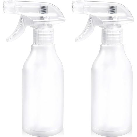 2 vaporisateurs vides 300 ml – bouteilles spray réglables antifuite transparentes avec échelle pour jardin, cheveux, animaux