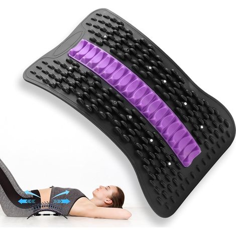 Étirement dorsal réglable avec points de massage étireur dorsal pour la maison, accessoires de yoga, relaxation et correction de la posture (1/5)
