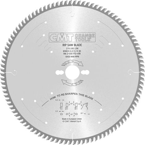 274.100.12M SIERRA CIRCULAR HW XTREME 300X3,2X30 Z=100 1FTG + 4ATB (1/4)