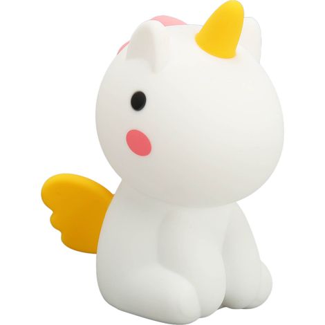 Veilleuse tactile LED rechargeable à couleurs changeantes pour bébé, idéale pour la chambre à coucher. (1/5)