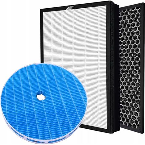 Ersatz-Set Filter HEPA FY2422 Set Aktivkohle FY2420 Set Befeuchter FY3435 kompatibel mit Philips AC3829/10 – HEPA 99,97%  Werkzeugloser Einbau