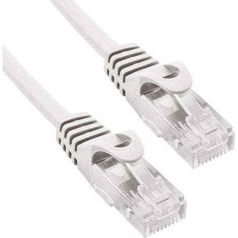 Phasak Phasak de Rete UTP Cat. 6 temprata, 20M, Ethernet ad alta velocità, grigio, ideale per installazioni LAN