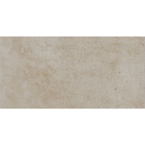 Glasierte Steinzeugkeramik, beiger Beton, 30 x 60 cm