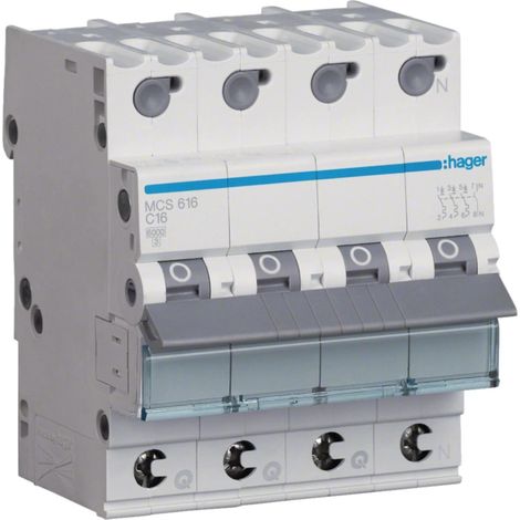 Interrupteur Hager MCS616 16A 3P+N