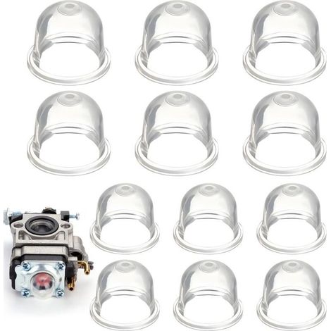 Ensemble de 12 pompes d'amorçage pour débroussailleuses (22 mm/19 mm), adaptées aux tondeuses à gazon, aux taille-haies, aux scies à essence et aux moteurs de souffleurs. (1/4)