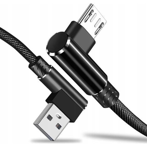 Cavo micro USB per ricarica rapida angolato a 90° Koanni kb18nero