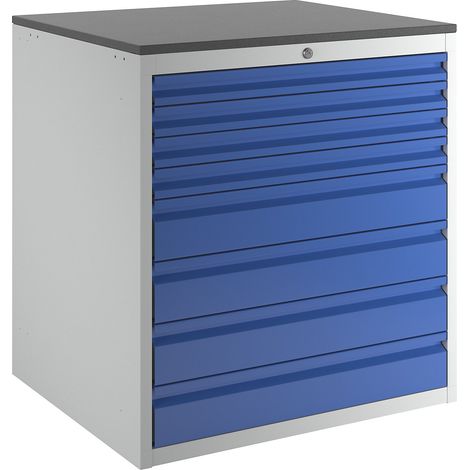 RAU, Armoire à tiroirs sur glissières télescopiques, hauteur (1/5)