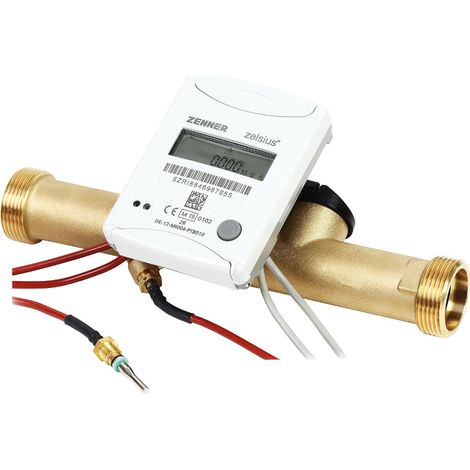 Compteur de chaleur compact sans fil à ultrasons C5-IUF, M-BUS, 3,5m³/h, DN25- 1xDN32- 11/4AGx260mm, frais d'étalonnage inclus