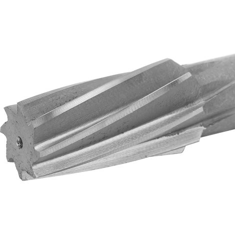 1:10 Reibahle für Spiralreibahlen, Spiralreibahle aus HSS mit konischem Schaft, Spezifikationen: 28 mm (kleine Seite), 24,5 mm (Schneidlänge), 55 mm (große Seite) und 30 mm (große Seite). (1/4)