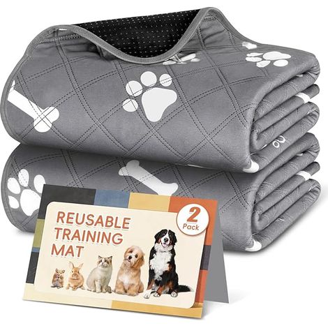 Urine Mats for Dogs and Puppies, 80 x 90 cm Older or Incontinent Dogs, Washable Reusable Dog Training Mat, Absorbent Washable Mat for Car, Home and Travel (1/5)