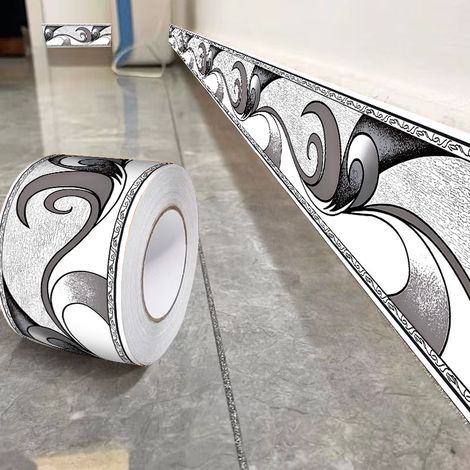 Stickers muraux décoratifs - 10 cm x 10 m - Autocollants - Imperméables - PVC - Stickers pour carrelage mural de cuisine (1/4)