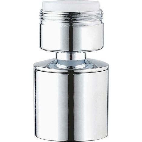 Aérateur de robinet de cuisine à double fonction 24 mm, certification ACS, connecteur mâle chromé (M24)