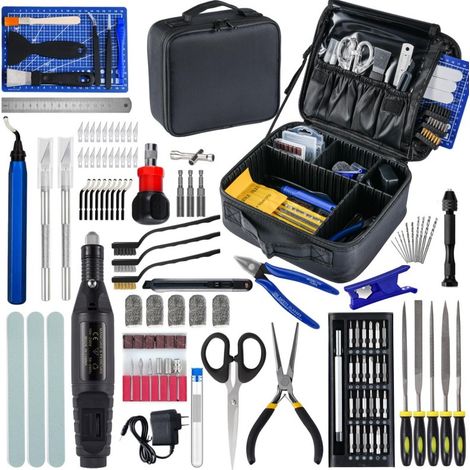 Set di 124 utensili per stampante 3D - Accessori per stampa 3D - Utensili per stampa 3D - Set per la pulizia degli ugelli della stampante 3D - Pinze per stampa 3D (1/2)