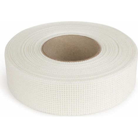 Bande grillagée adhésive pour plaques de plâtre 150 m - Boite de 16 (1/2)