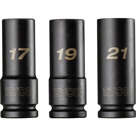 Ryobi 1/2" Deep Impact Socket Set (3pc) RHDIS3PC (1/5)