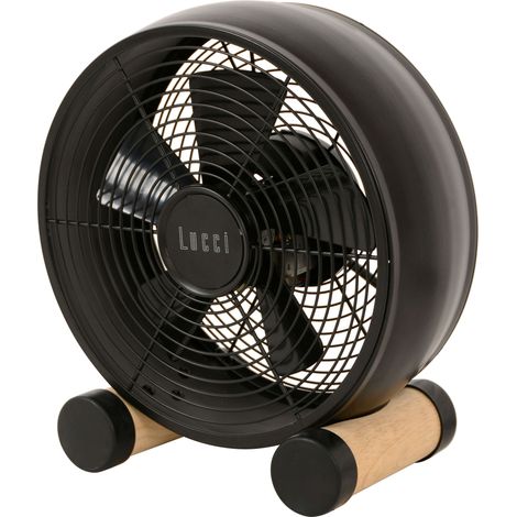 Desk Fan Breeze Table Black