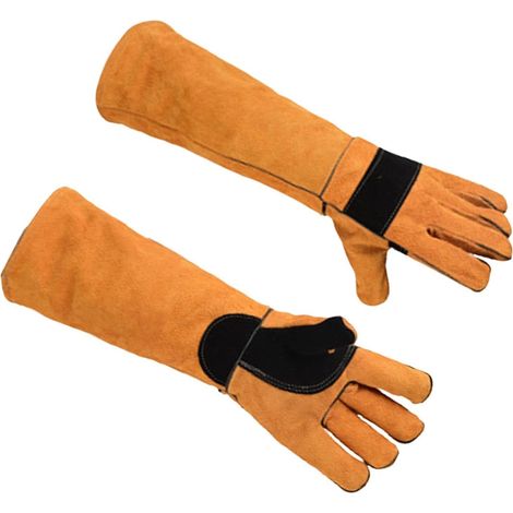 Bisshandschuhe – Verstärkter Fäustling mit Sicherheitsschutz, Handschuhe für den Katzenhandling, Arbeit, Gartenarbeit, Schneiden, Küche, Schweißen, Bau, Baden, Kochen, Haustierschutzhandschuhe, Katzen (1/5)