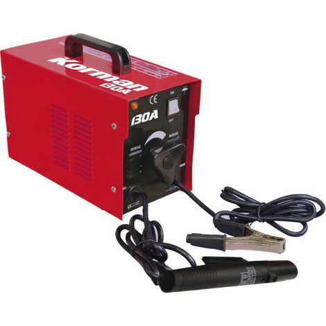 Poste à souder MMA 55-130A – Tension 48V – Intensité 55 à 130A – Ø électrodes 2 à 3,2mm – Protection IP21S – Système auto-ventilé – Korman