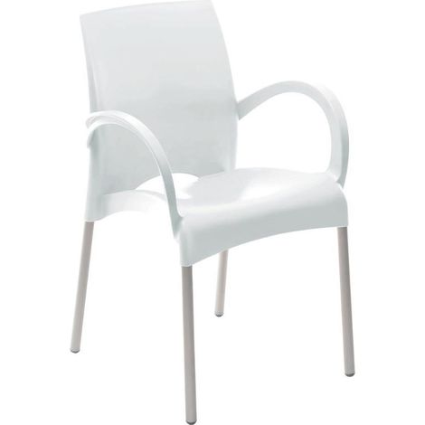 SILLON RESINA ALUMINIO OURIKA BLANCO (1/2)