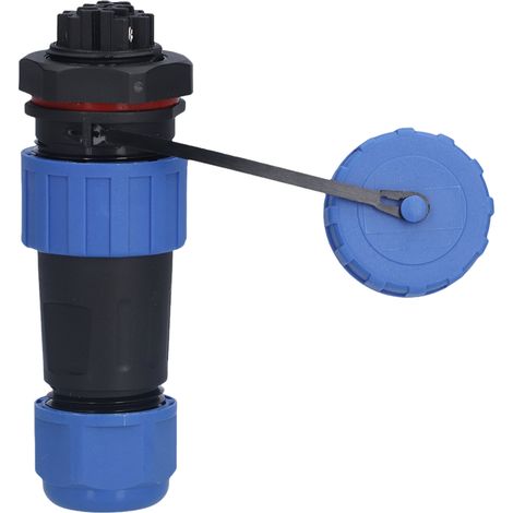 Connecteur mâle/femelle étanche IP68 pour prise aviation, sans soudure, écrou arrière, 250 V, 5 A, LP206 broches (1/5)
