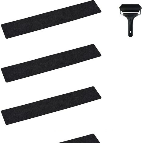Anti Slip Strip - 60 x 10 cm - Autocollant Antidérapant en Plastique - Pour Escaliers Salle de Bain et Rampes - Lot de 15 Pièces