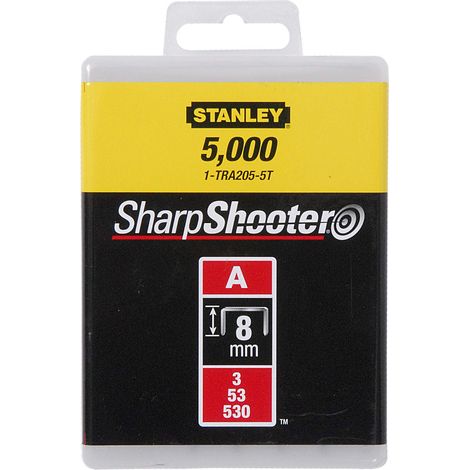 Stanley 1-TRA205-5T - Grapa tipo A (5/53/530) 8mm - 5000 u.