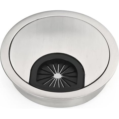 câbles de bureau 60 mm passe câbles en alliage de zinc pour