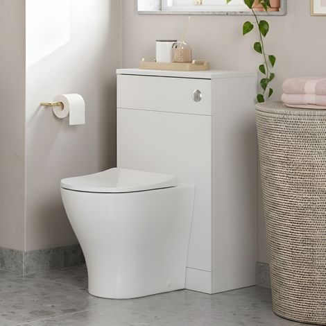 Signature Umea Back to Wall WC Toilet Unit 500mm Wide - Matt White