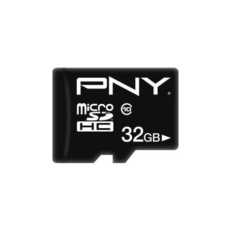 PNY Performance Plus MicroSDHC 32 GB Classe 10 Nero - Scheda di Memoria (1/2)