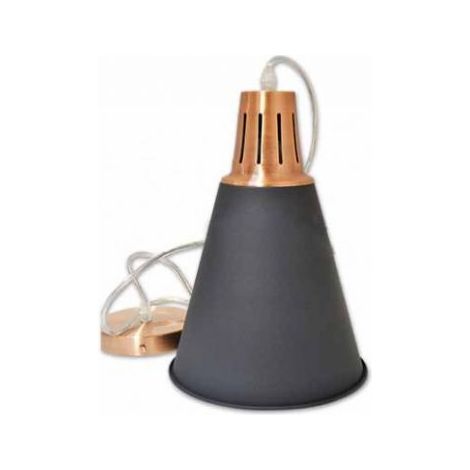 V-TAC Lampadario LED Moderno in Metallo Satinato con Portalampada E27 (Max 60W) Colore Nero Opaco con Attacco Rame SKU 3700 (1/5)