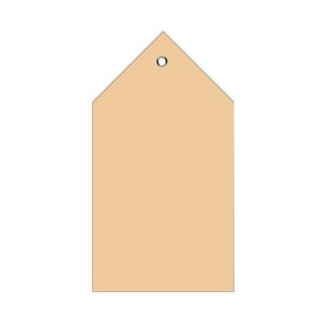 Anhängezettel 80 x 150 mm (B x H) Karton braun 250 St./Pack. (1/2)