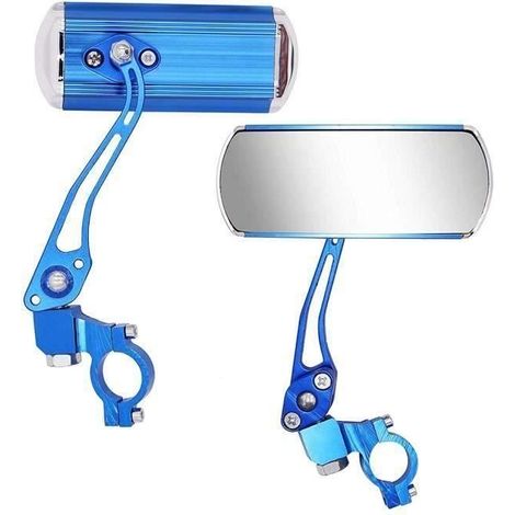 2pcs Vélo 360 ° Rotating Rétroviseur Guidon Grand angle Miroir vélo 2 Pr59230 (1/4)