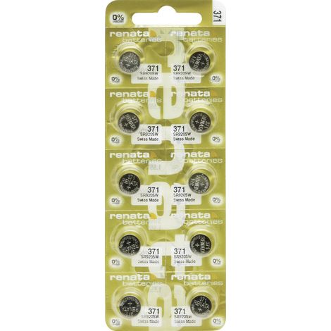 Renata Knopfzelle 371  10 St. 40 mAh
