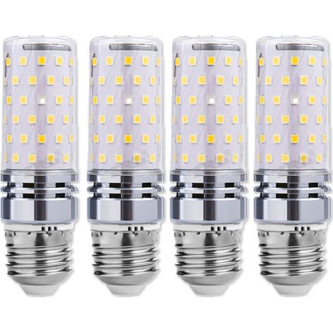 Lot de 4 ampoule E27, ,ampoule led 1340LM, 16W ampoule LED Intérieur Équivalent 150W Lampe Halogène,Non-dimmable, Convient pour le Bureau, l'utilisation à la maison,Gros culot à vis E27 Maïs LED(6000 (1/5)