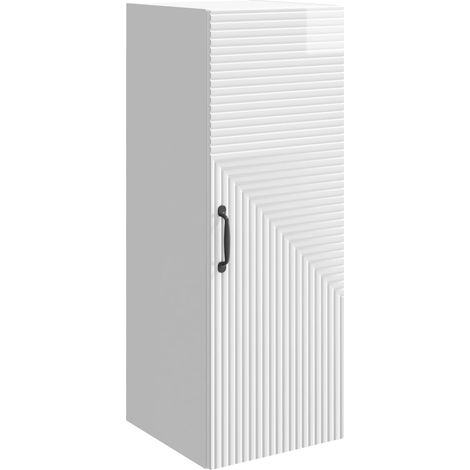 Wall-Mounted Cabinet High Gloss White 33 x 34.5 x 90 cm vidaXL