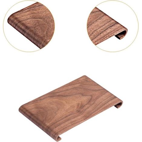 plateau - plateau à thé sec en noyer, petit plateau simple pour la maison - marron (1/4)