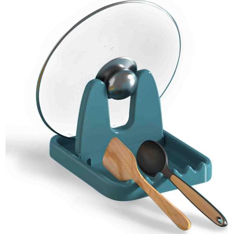(vert)support Couvercle Pliable, Support Multifonction Pour Couvercle Et Cuillre, Pose Ustensiles Cuisine Tagre De Repos De Cuillre Pour Ustensile