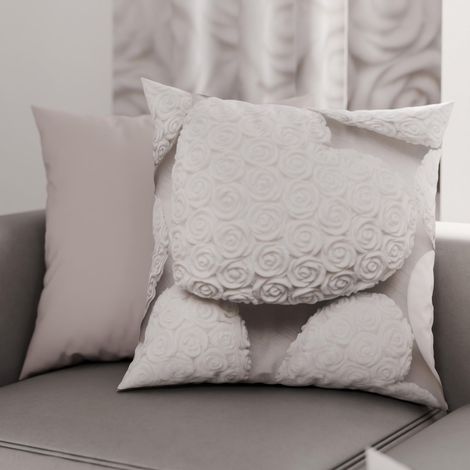 Lot de 2 Taies d'Oreillers 30x30 cm 100% Microfibre Hypoallergénique, Housse Oreiller Rectangulaire Shabby Blanc, Paquet de 2 (1/3)