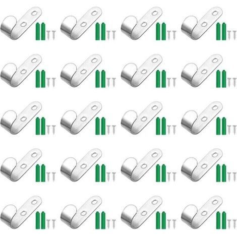 Lot de 20 Crochet Bache pour Bâche De Remorque. 44 x 21 x 16 mm Attache Bache. Crochet pour Bache pour Remorque. Accessoires De Remorque De Voiture (1/5)