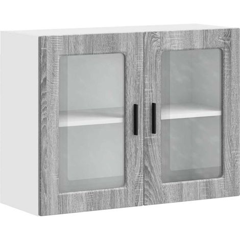 Maison Exclusive - Armario de pared para cocina puerta cristal Po