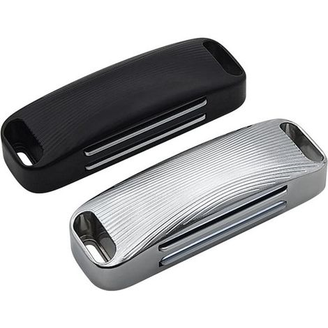 Confezione da 2 chiusure magnetiche per porte, chiusure a pressione per porte, armadi o cassetti, argento e nero (1/5)