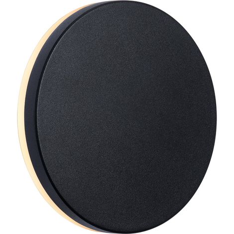 Applique murale ARTEGO Round Aluminium Noir, H.15 - IP54 - LED Module /Nordlux Extérieur (1/3)