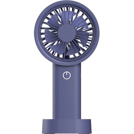 BDD Tragbarer Ventilator 4000 mAh, Mini-Ventilator, kleiner, per USB aufladbarer Ventilator, akkubetriebener persönlicher Ventilator, für Outdoor/Büro – Blau, 16 dB leise (1/3)