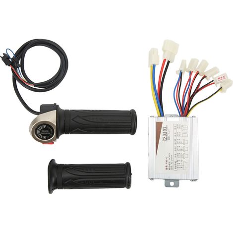 Poignée d'accélération rotative pour guidon de vélo électrique, contrôleur de vitesse 48V 500W, variateur de moteur avec poignée de torsion, pièce de rechange compatible E-bike (1/5)