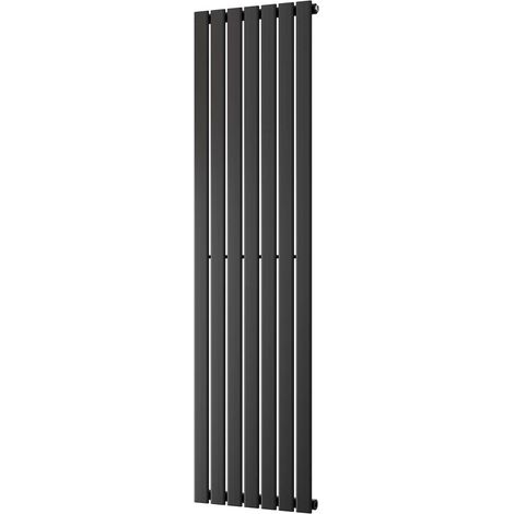 Typhoon - Black Vertical Radiator H1800mm x W476mm Single Panel (1/3)